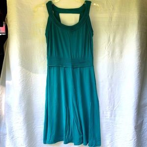 Max Studio teal sleeveless dress